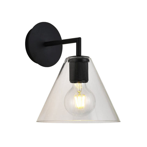 elevenpast Wall light Black Trends Glass Wall Light Cone Black | Gold | Chrome T-KLW-10/BL