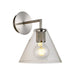 elevenpast Wall light Satin Silver Trends Glass Wall Light Cone Black | Gold | Chrome T-KLW-10/SN