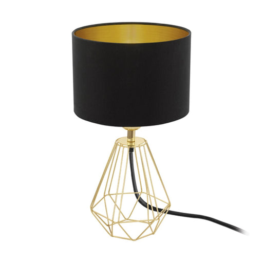 elevenpast table lamp Gold Carlton Metal and Fabric Table Lamp Copper | Gold T159BG 9002759957889