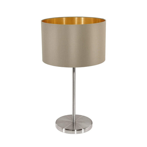 elevenpast table lamp Taupe & Gold Maserlo Table Lamp | Black & Gold or Taupe & Gold T367TG