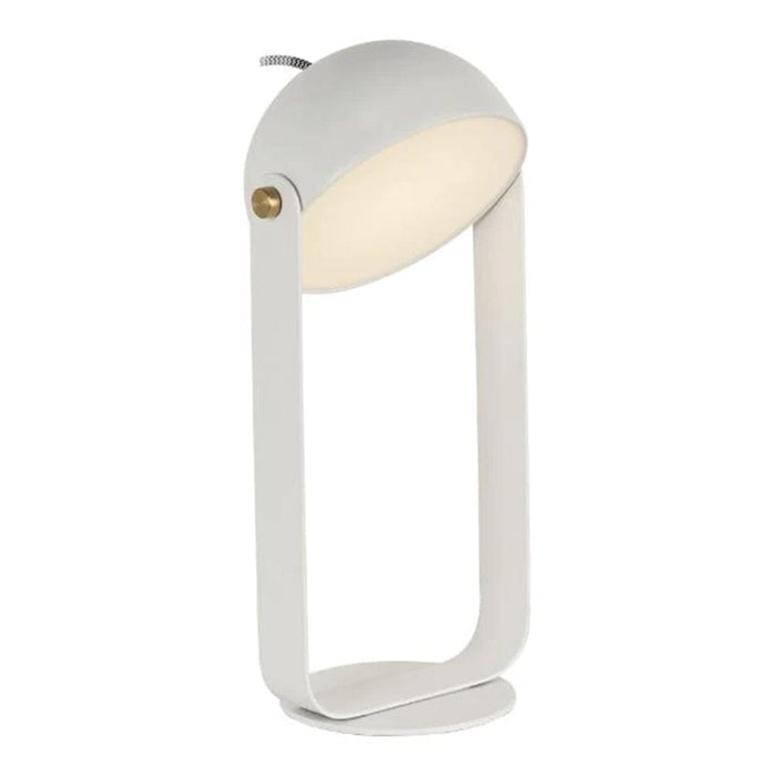 elevenpast Lamps White Pickman Table Lamp Metal T375W-2