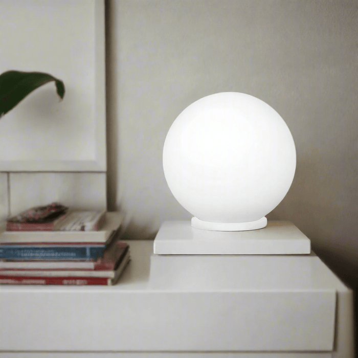 elevenpast Lamps Rondo Round Opal Glass Table Lamp T445 9002759852641