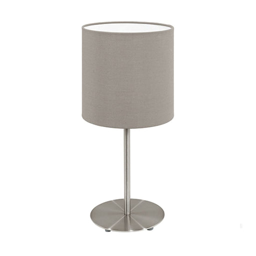 elevenpast table lamp Taupe Pasteri Metal and Fabric Table Lamp Taupe | White T537T 9002759957261
