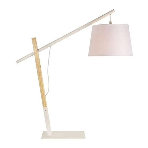 elevenpast Lamps White Bow Metal and Fabric Table Lamp Black | White T593W 6007328398783