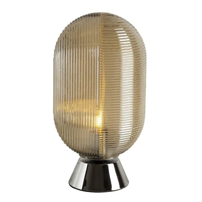 elevenpast table lamp Cognac Texture Glass Table Lamp Smokey | Cognac T595CG-1 6007328399179