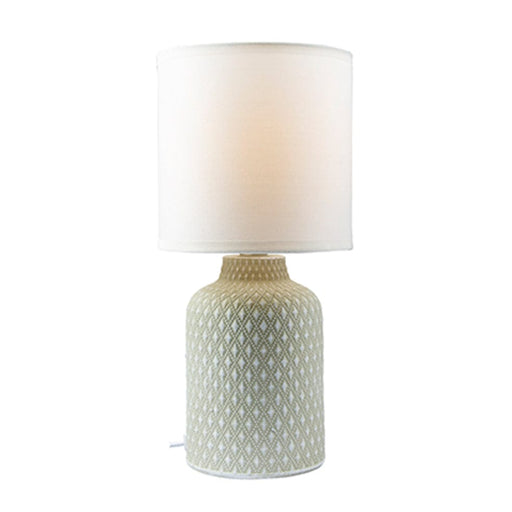 elevenpast table lamp Grey Castile Ceramic Table Lamp Grey | White T649GY 6009551806714