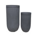 elevenpast Pots & Planters Flute Tall Japi Planter Charcoal