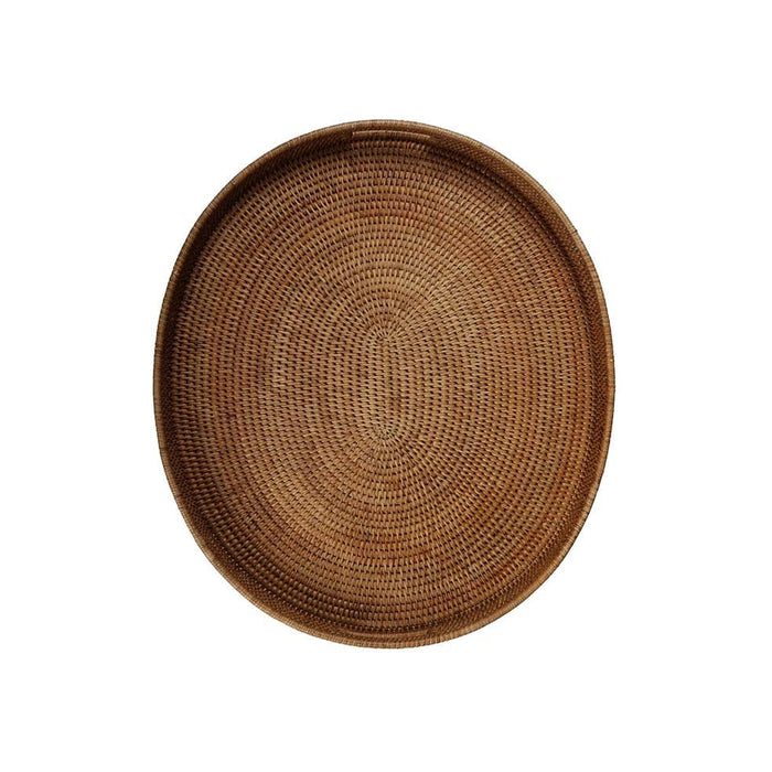Hertex Haus Decor Chamarel Oval Tray in Naturelle | Large TBW00015