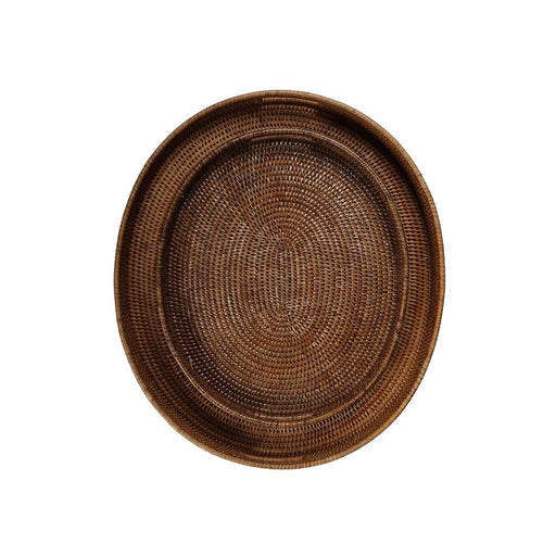 Hertex Haus Decor Chamarel Oval Tray in Naturelle | Large TBW00015