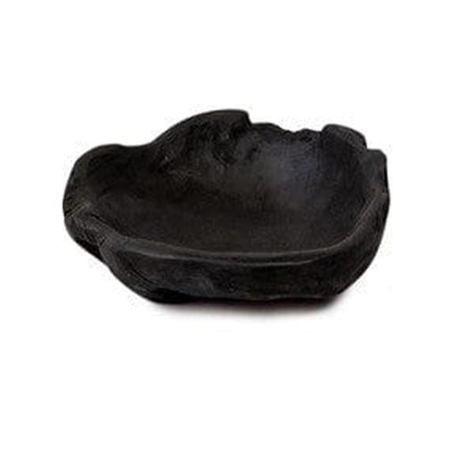 elevenpast Decorative Bowls Teakwood Carved Bowl | Black TEAKWOOD CARVED BOWL