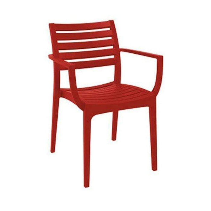 elevenpast Red Artemis Arm Chair TIS011RED 0700254843001