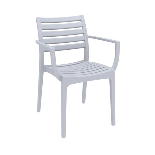 elevenpast Silver Grey Artemis Arm Chair TIS011SILVERGRE 0700254842967