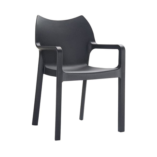 elevenpast Black Diva Cafe Chair Polypropylene TIS028BLACK