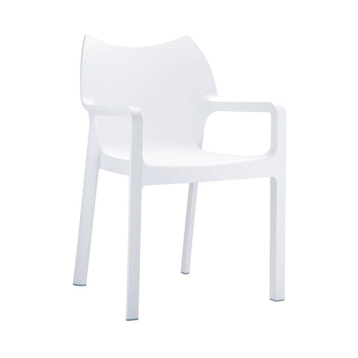 elevenpast White Diva Cafe Chair Polypropylene TIS028WHITE