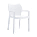 elevenpast White Diva Cafe Chair Polypropylene TIS028WHITE