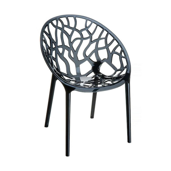 elevenpast Chairs Black Crystal Chair TIS052BLACKTRAN