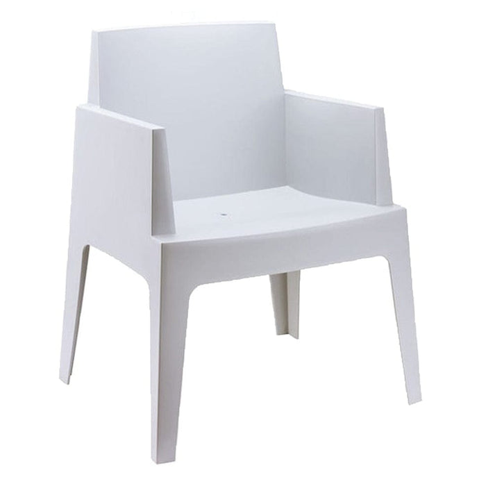 elevenpast Silver Grey Box Arm Chair TIS058SGREY