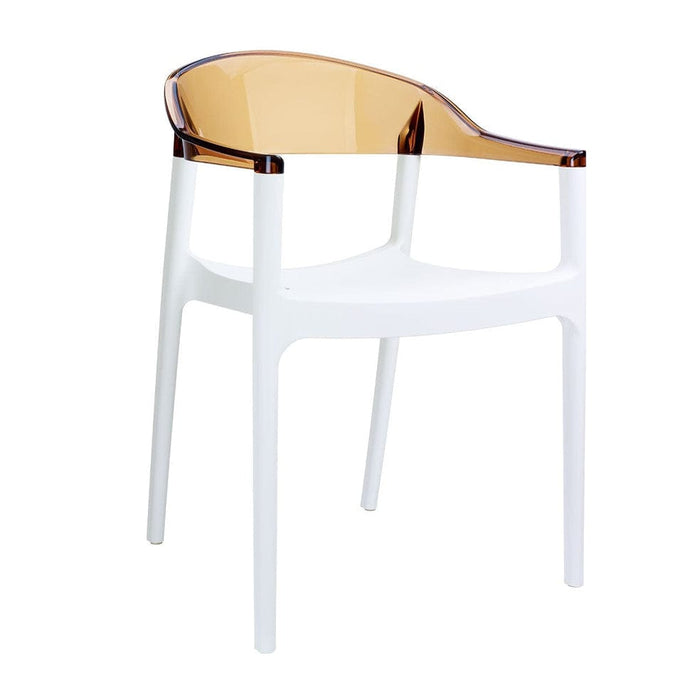 elevenpast White/Amber Carmen Chair TIS059WHTAMBER