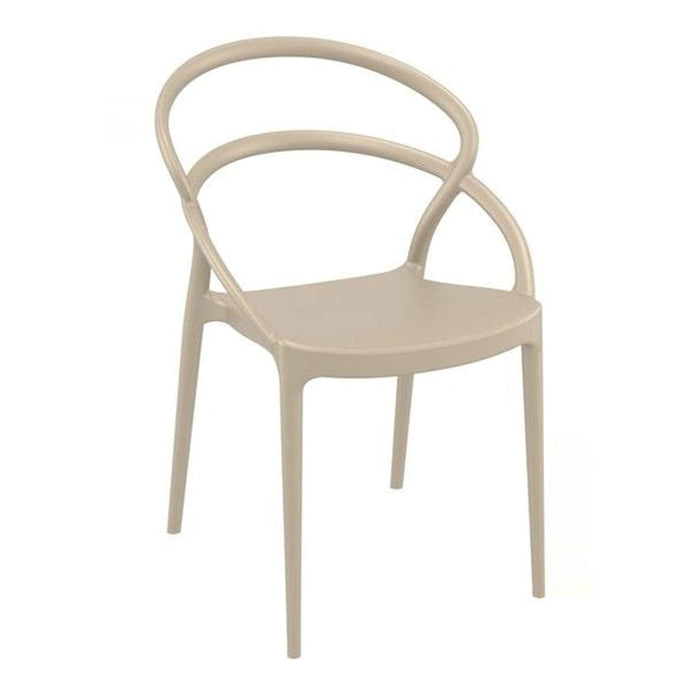 elevenpast Taupe Pia Cafe Chair TIS086TAUPE 633710853408