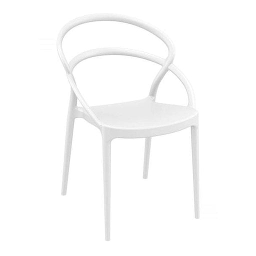 elevenpast White Pia Cafe Chair TIS086WHITE 633710853439