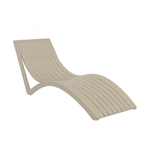 elevenpast Sand Slim Pool Sun Lounger TIS087TAUPE 633710850629