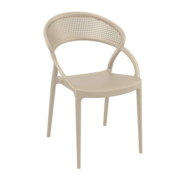 elevenpast Taupe Sunset Chair - Fully Polypropylene TIS088TAUPE 633710853521