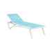 elevenpast White and Turquoise Pacific Lounger TIS089WHTTURQ