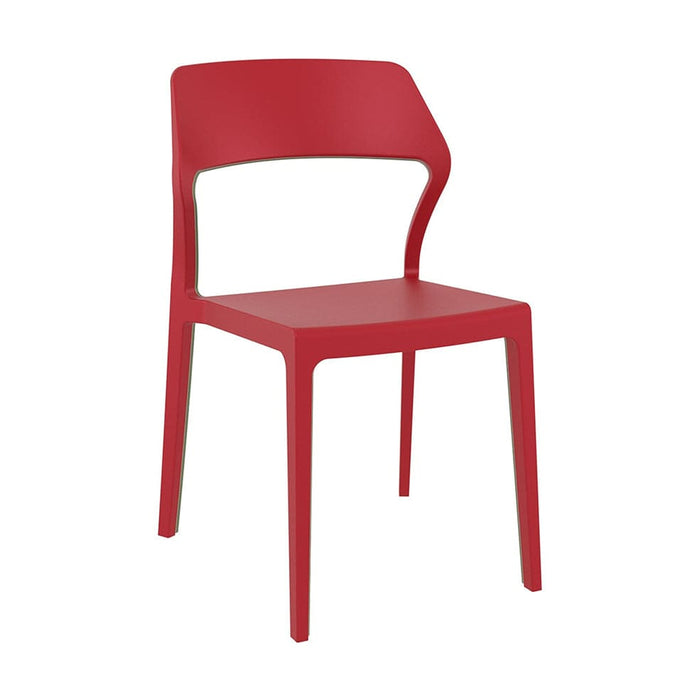 elevenpast Chairs Red Snow Chair - Fully Polypropylene TIS092RED