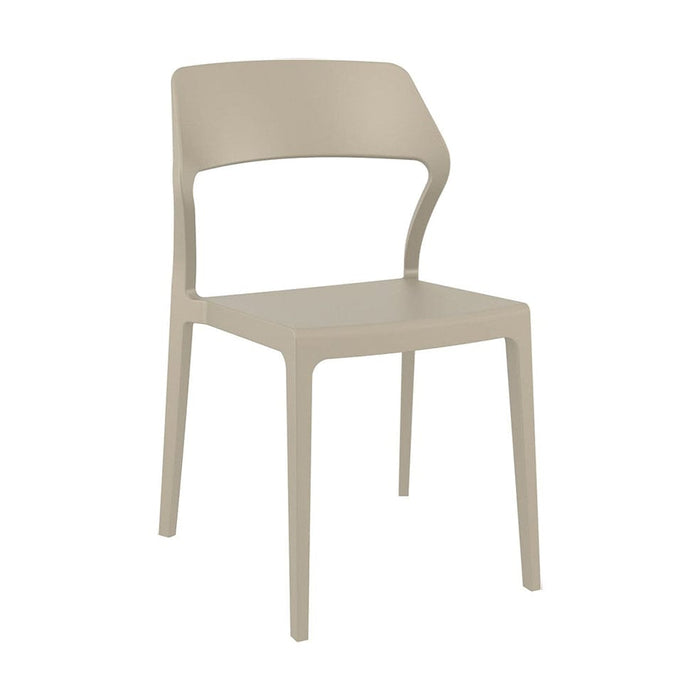 elevenpast Chairs Taupe Snow Chair - Fully Polypropylene TIS092TAUPE