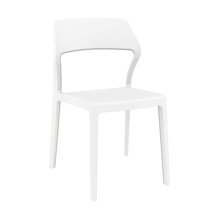 elevenpast Chairs White Snow Chair - Fully Polypropylene TIS092WHITE