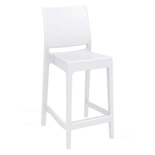 elevenpast White Maya Kitchen Stool TIS100WHITE