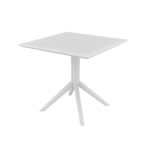 elevenpast Dining Table White Sky 80x80 Dining Table | 4 Colours TIS106WHITE