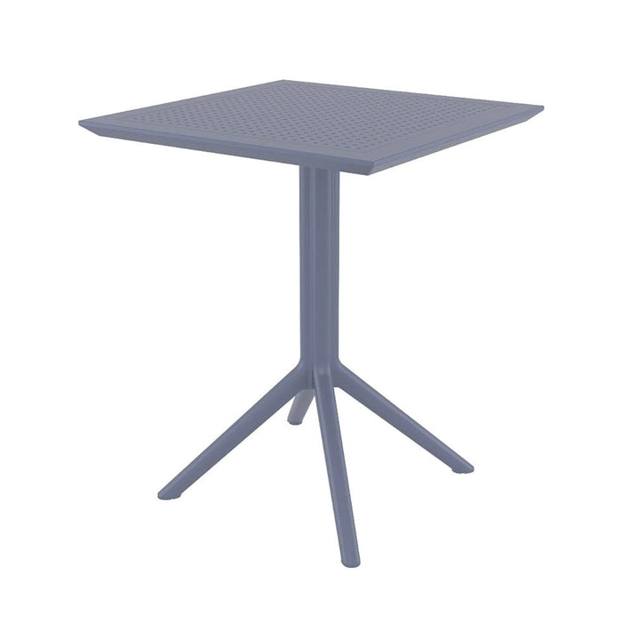 elevenpast Dark Grey Sky 60 x 60 Outdoor Table - Flip Top TIS114DGREY