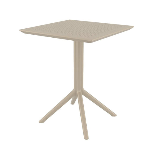 elevenpast Taupe Sky 60 x 60 Outdoor Table - Flip Top TIS114TAUPE