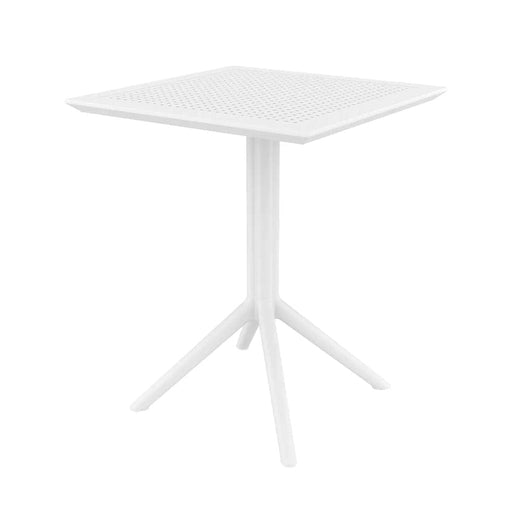 elevenpast White Sky 60 x 60 Outdoor Table - Flip Top TIS114WHITE