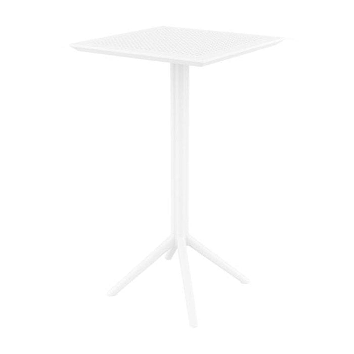 elevenpast Tables White Sky Flip Top Bar Table TIS116WHITE