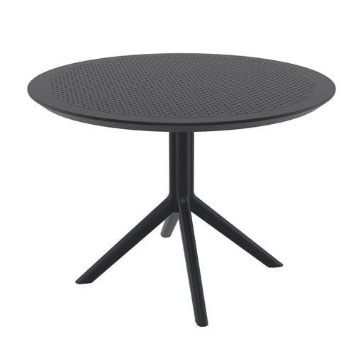 elevenpast Tables Black Round Sky Dining Table 105cm TIS124BLACK