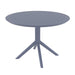 elevenpast Tables Dark Grey Round Sky Dining Table 105cm TIS124DARKGREY