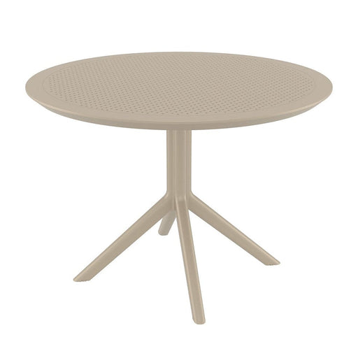 elevenpast Tables Taupe Round Sky Dining Table 105cm TIS124TAUPE