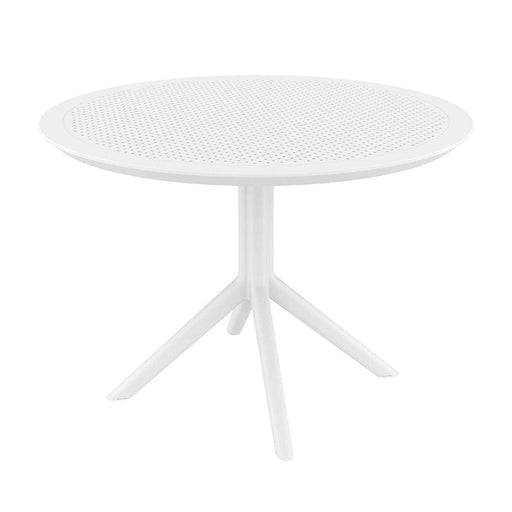 elevenpast Tables White Round Sky Dining Table 105cm TIS124WHITE