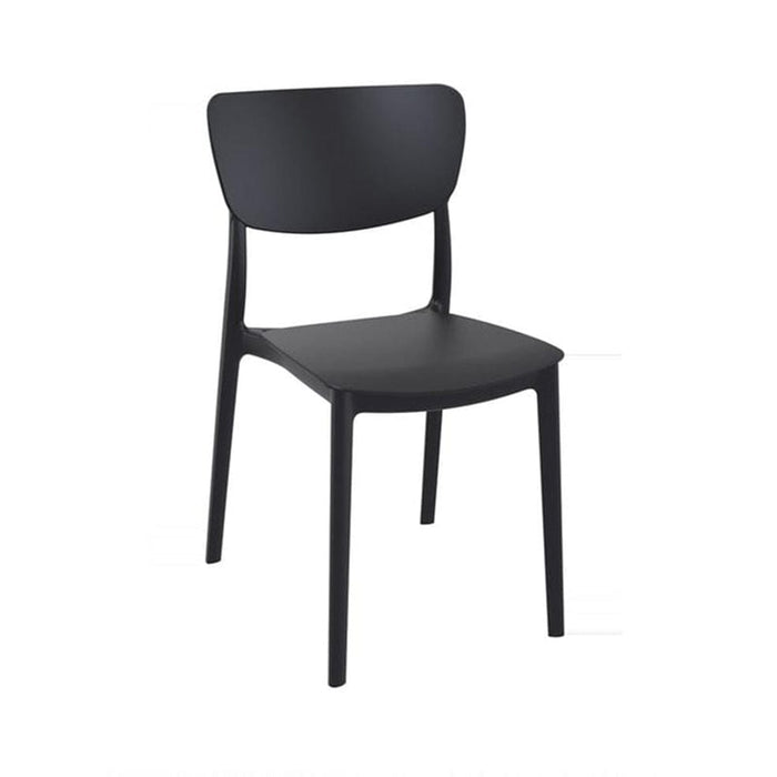 elevenpast Black Monna Chair - Fully Polypropylene TIS127BLACK 633710853446