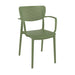 elevenpast Olive Green Loft Armchair - Fully Polypropylene TIS128OLIVEGREE 633710853477
