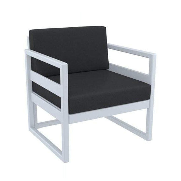 elevenpast Silver Grey Mykonos Arm Chair TIS131SILVEGREY