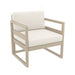 elevenpast Taupe Mykonos Arm Chair TIS131TAUPE