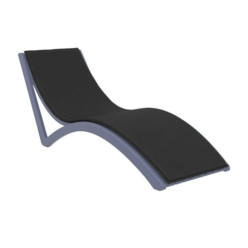 elevenpast Black Cushion Slim Pool Lounger Cushion ONLY TIS144BLACK