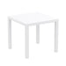 elevenpast Tables White Ares Square Table Indoor/Outdoor TIS164WHITE 633710850032