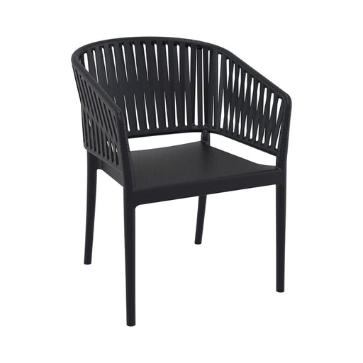 elevenpast Arm Chairs, Recliners & Sleeper Chairs Black Portofino Polypropylene Armchair TIS212BLACK