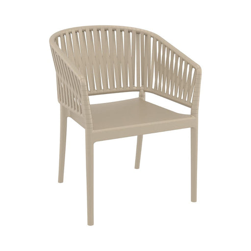 elevenpast Arm Chairs, Recliners & Sleeper Chairs Taupe Portofino Polypropylene Armchair TIS212TAUPE