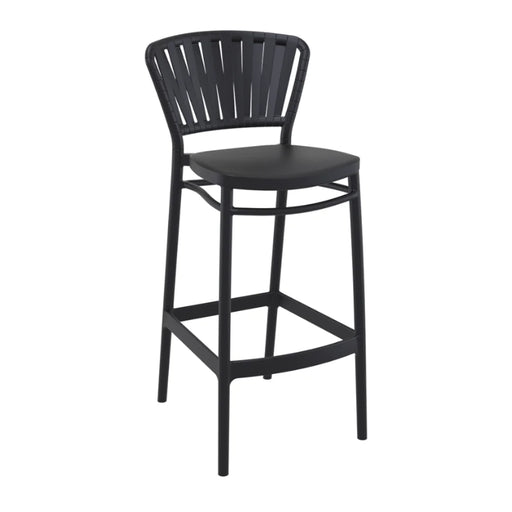 elevenpast Bar Stool Black Portofino Outdoor Bar Stool TIS215BLACK