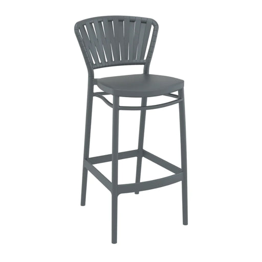 elevenpast Bar Stool Dark Grey Portofino Outdoor Bar Stool TIS215DARKGREY